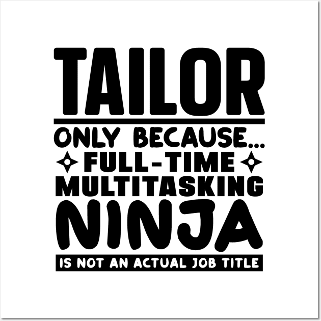 Tailor Ninja Wall Art by colorsplash